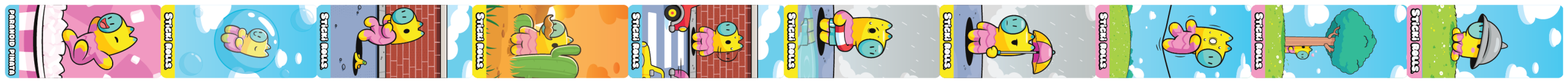 Animated Paranoid Pinata sticker collection featuring a pinata illustration.