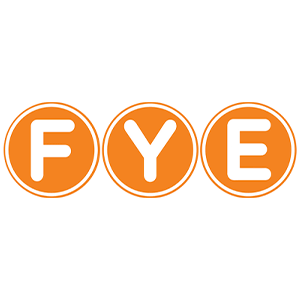 The FYE logo.